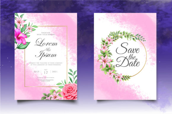 An Elegant Floral Invitation Template