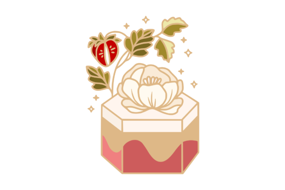 Beyond Single Themes: The Cohesive Design Potential of Strawberry, Peony Flower, Caramel Cake