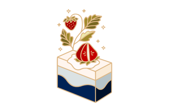 Blue Wave, Leaf Branch, Strawberry Cake: A Versatile Visual Feast