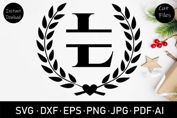 Craft Your Identity with a Floral Wreath Monogram Letter L