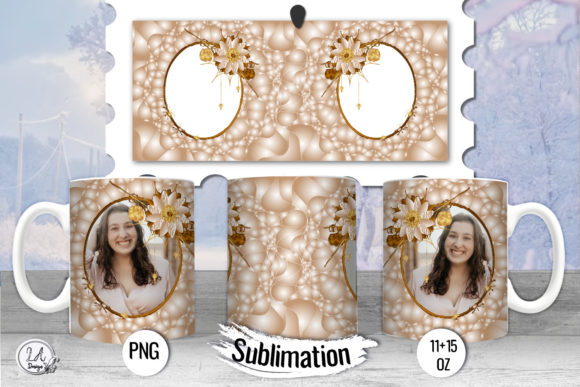 Crafting Boho Style: Floral Frame Mug Sublimation for the Perfect Personalized Drinkware