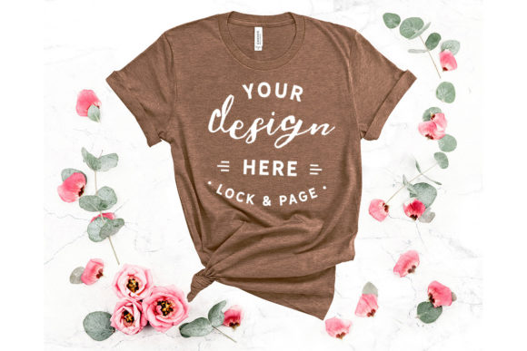 Elevating Your T-Shirt Designs with Heather Brown Bella Canvas 3001 Floral