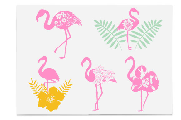 Flamingo Clipart & Floral Design: The Ultimate Crafting Digital Download
