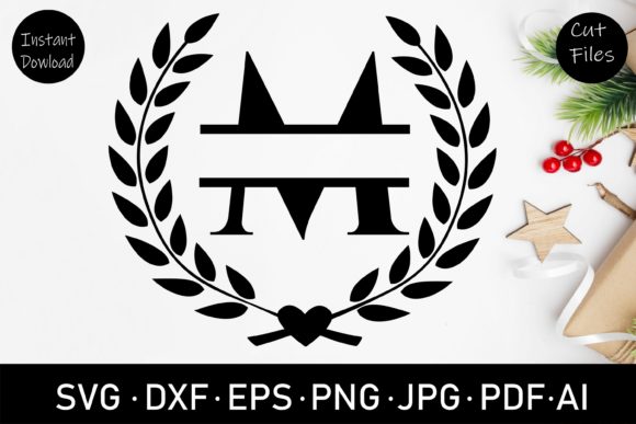 Floral Wreath Monogram Letter M: Your Creative Starting Point