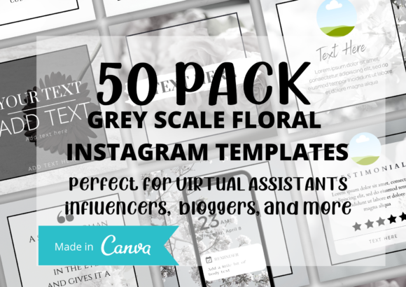 Upgrade Your Instagram with a Floral Gray Scale